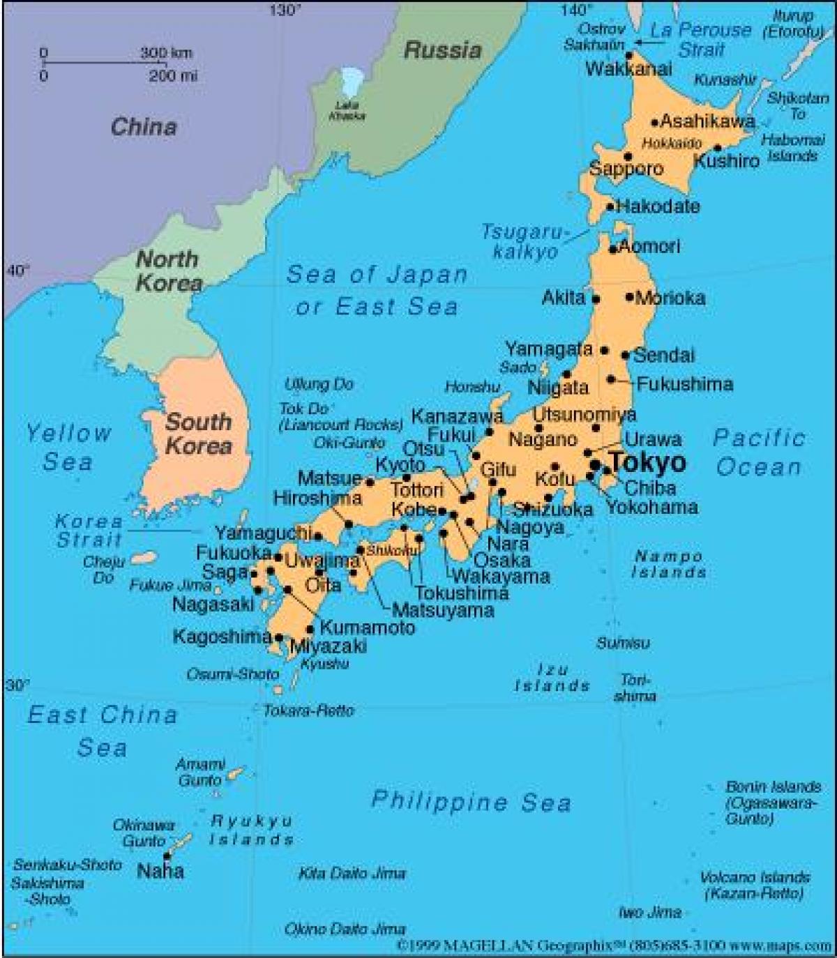 karta japan öar