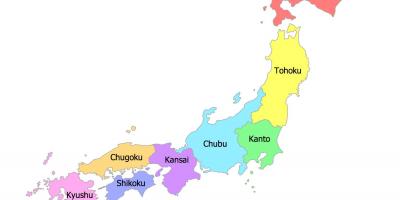 Prefecture japan karta