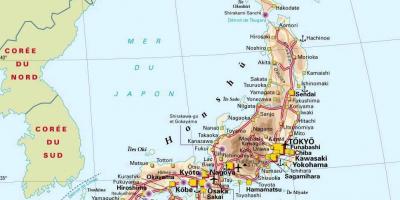 Japan karta över städer