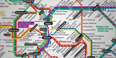 Tunnelbana japan karta