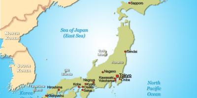 Japan på karta